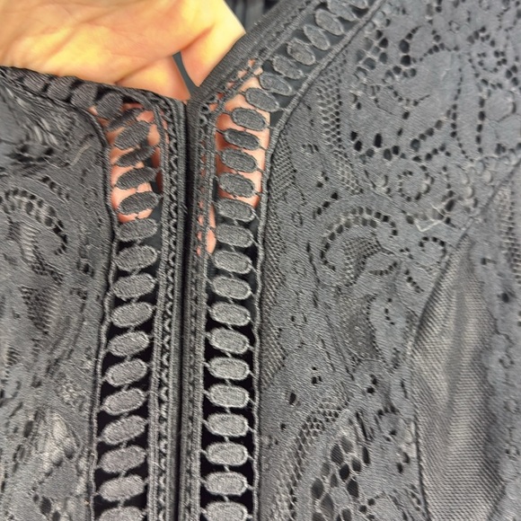 Merokeety Maxi Dress Black Lace Lined Sleeveless Women’s XL - Picture 3 of 5